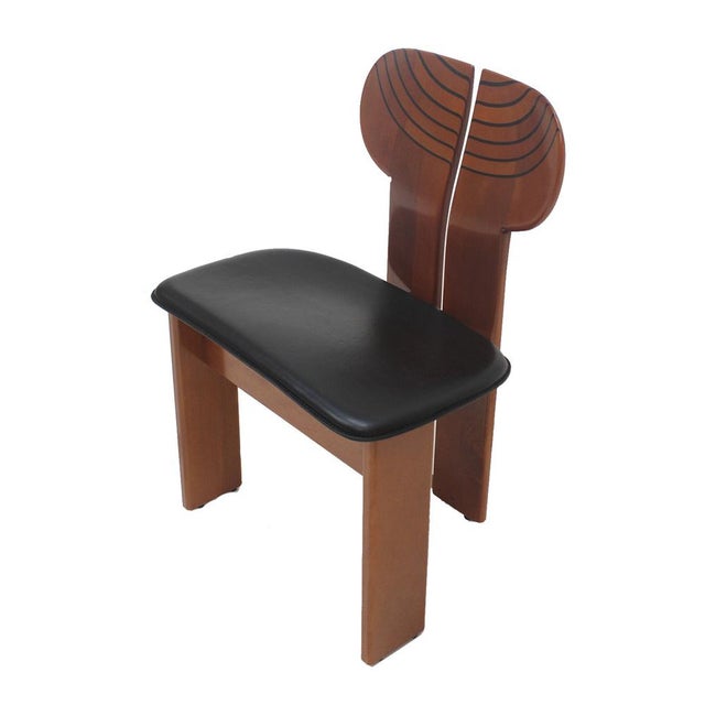 Set of 10 chairs model "africa" designed by afra & tobia scarpa, from the "artona" series produced by maxalto. Made in...