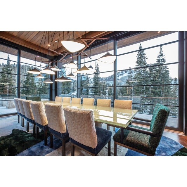 Emily Group of Thirteen Chandelier Light in Anthracite Semi-Matte Paint by Daniel Becker for Moss Objects For Sale - Image 4 of 8