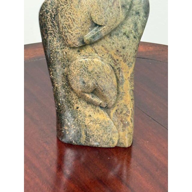Sam Shadrack African Hand-Carved Stone Mother + Child Sculpture For Sale - Image 11 of 12