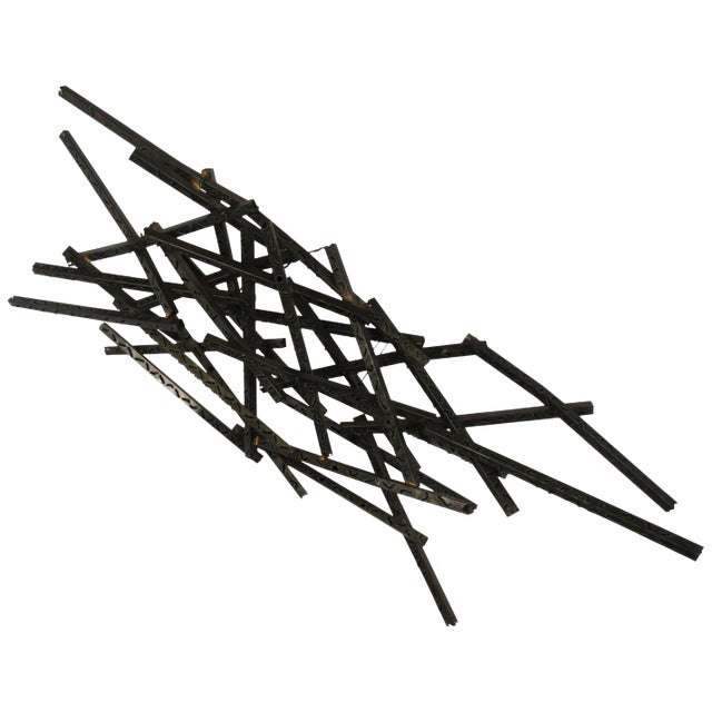 1970s Industrial Metal Wall Sculpture For Sale