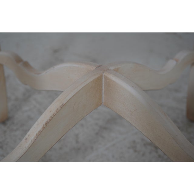 Ethan Allen French Country Style Round Side Table For Sale - Image 11 of 14