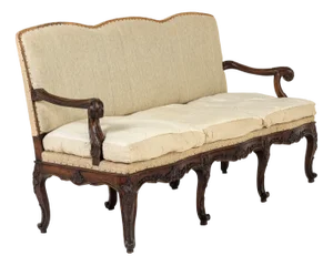 Antique Italian Walnut Sofa