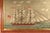 Mid 19th Century Large British Sailor's Woolwork of a Merchant Ship For Sale - Image 5 of 10