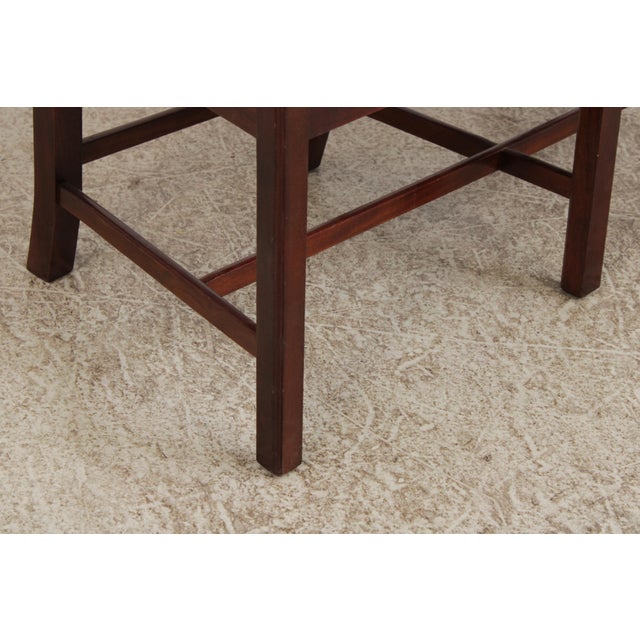 Chippendale Style Mahogany Window Bench For Sale - Image 10 of 18