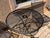 Metal Woodard Style Mid-Century Modern Black Wrought Iron Mesh Bistro Set - 3 Pieces For Sale - Image 7 of 8