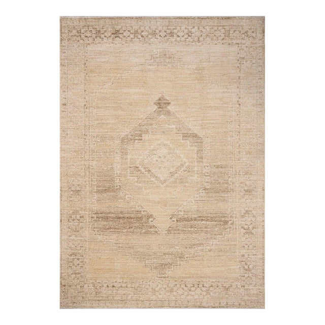 Chris Loves Julia x Loloi Palma Wheat / Taupe 2'-7" x 7'-6" Runner Rug For Sale