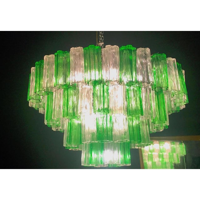 Gold Modern Murano Glass Chandelier, 1970 For Sale - Image 8 of 18