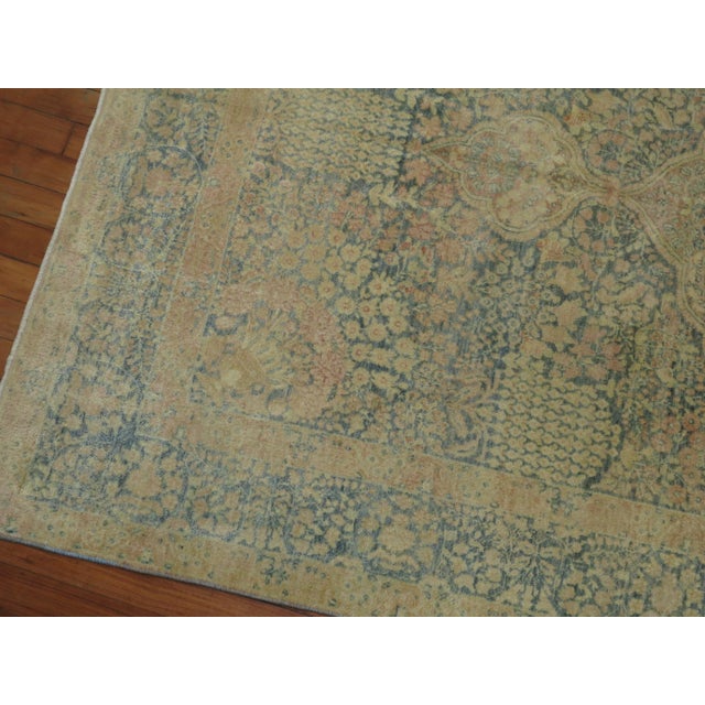 Early 20th Century Persian Kerman Accent Rug - 4'6" x 7'10" For Sale In New York - Image 6 of 7