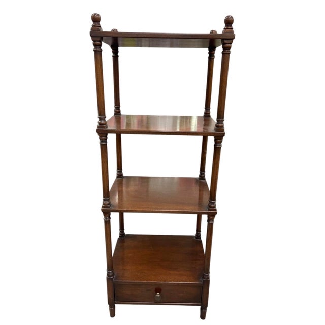 Add timeless elegance and vertical storage charm to your home with this classic four-tier vintage étagère. Crafted from...