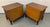Pair of Vintage Dixie Furniture Walnut MCM Tuscan Style Nightstands For Sale - Image 13 of 17