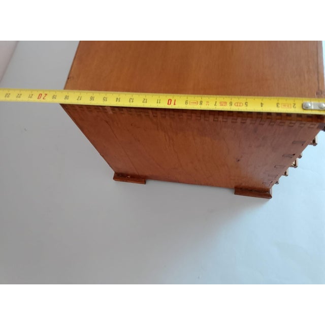 Vintage Wooden Watchmakers Cabinet, 1950s For Sale - Image 9 of 11