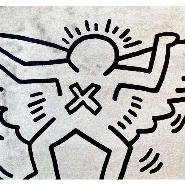 Keith Haring, Drawing on Image of Kim Basinger, 1987, Felt Pen on Photograph For Sale - Image 6 of 14