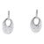 18k (750) White Gold Natural Diamond Earring - Set of 2 For Sale