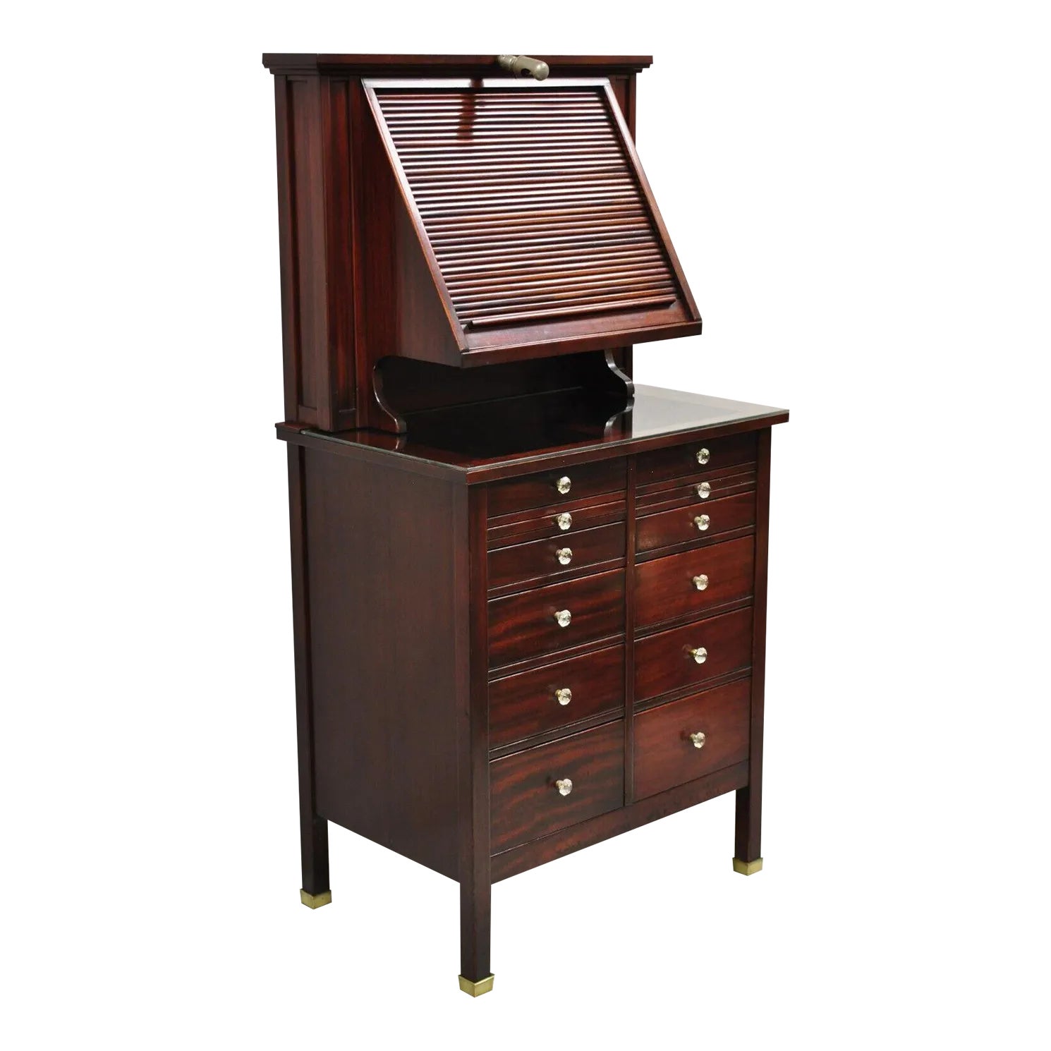 Mahogany Genothalmic by General Optical Co Roll Top Medical