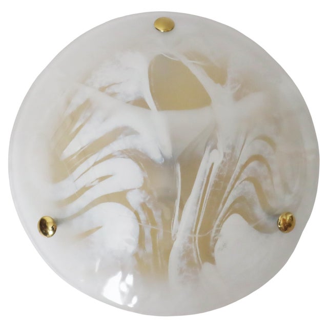 Marble Murano Glass Flush Mount by Egon Hillebrand for Hille, Germany, 1960s For Sale - Image 11 of 11