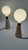 Metal Vintage Table Lamps Aluminium Springs & Large Bulbs, Czechoslovakia, 1970s, Set of 2 For Sale - Image 7 of 13