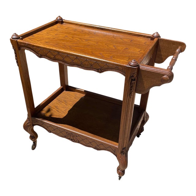 French Country Tea or Bar Cart For Sale
