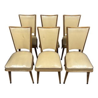 Vintage Chairs in Light Wood, 1970s, Set of 6 For Sale