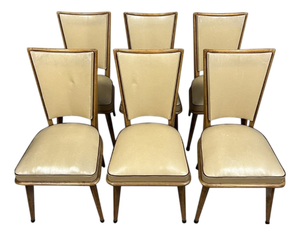 Vintage Chairs in Light Wood, 1970s, Set of 6