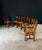 Brutalist Rustic Oak and Rush Dining Chair Set, Belgium, 1960s, Set of 6 For Sale - Image 4 of 18