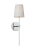 Contemporary Kate Spade by Visual Comfort Studio Monroe Tail Sconce, Polished Nickel For Sale - Image 3 of 5