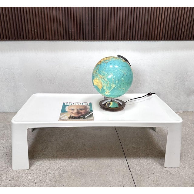 Illuminated Model Duo Table Glass Globe with Chrome-Plated Semi-Meridian by Paul Oestergaard for Columbus Verlag, West-Germany, 1950s For Sale - Image 17 of 18