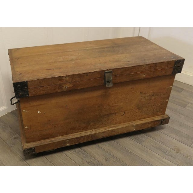 19th Century Carpenters Pine Tool Chest and Tools, 1900s For Sale - Image 4 of 11