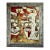 Andrea Stella "I Walk in the Art" Red Gold Leaf Oil Mixed Media Painting, Figurative, Italian Contemporary Art, 2010 For Sale