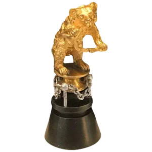19th Century Russian Ormolu "Dancing Bear" Sculpture