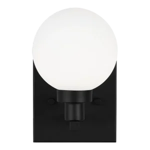 Sean Lavin By Visual Comfort Studio Clybourn 1-Light Bath Vanity Sconce in Midnight Black