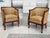 An exquisite pair of Danish Art Deco lounge chairs originally crafted in the 1930s in the style of Frits Henningsen. A mix...