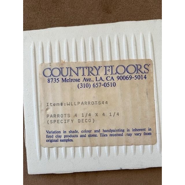 Excellent opportunity to purchase 8 vintage hand painted and fired 4 x 4 Dal tiles by Country Floors. An economical way to...