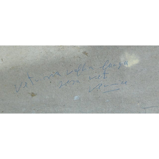 Vincenzo Canino, Seascape and Coastal Village, Naples, 1925, Oil on Canvas For Sale - Image 14 of 16