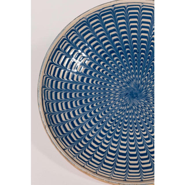 Artisanal Ceramic Hand Painted Plates Set of Two For Sale - Image 6 of 7