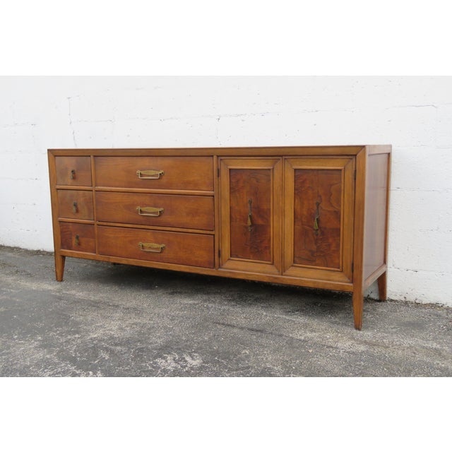 Mid-Century Modern Fancher Furniture Mid 20th Century Modern Long Low Dresser Bathroom Vanity For Sale - Image 3 of 18