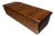Zebrano Wood Grain Vintage Center Console Storage Box For Sale