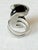 Vintage 1970s Brutalist Modernist Smoky Quartz Statement Ring, Silver-Tone For Sale - Image 10 of 10
