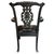Pair of Late 20th Century George III Chippendale Style Ebonized Armchairs For Sale - Image 4 of 12