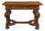 English 19th Century Oak Table with Carved Apron and Turned Baluster Legs For Sale