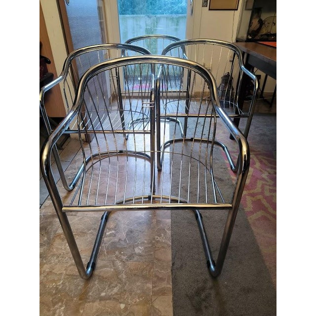 Vintage Italian Sabrina Chairs by Gastone Rinaldi for Rima, 1970s, Set of 4 For Sale - Image 14 of 18