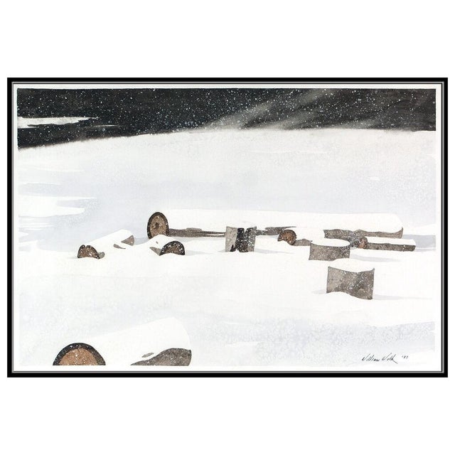Message us to inquire about custom framing options! (Included for free with every purchase) The artwork here, "Winter...