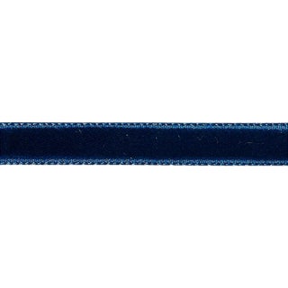 Sample - Schumacher Velvet Tape Narrow in Saphire For Sale