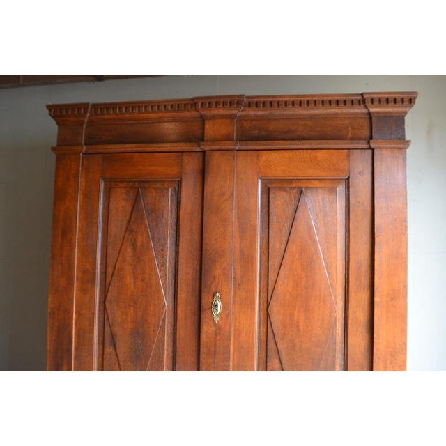 Antique German Oak Cabinet For Sale - Image 3 of 10
