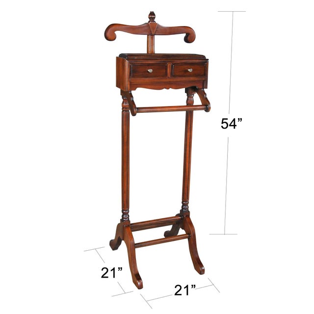 A most useful and decorative item, the Large Mahogany Valet as produced by Niagara Furniture. Using select solid mahogany...