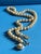 Vintage Mid Century Glass Faux Pearl Necklace With Filigree Box Clasp For Sale - Image 11 of 12