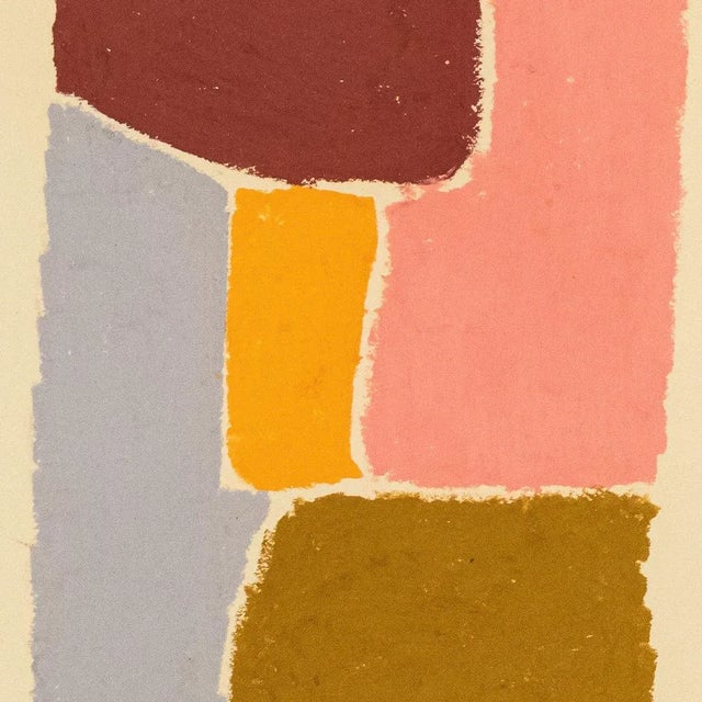 Abstract Abstract Oil Painting by French Artist Hortense Reynaud For Sale - Image 3 of 8