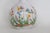 Late 20th Century White Ceramic Rounded Tapered Bud Vase With Colorful Floral Garden Motif #5116b For Sale - Image 5 of 12