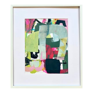 Sarah Trundle, Contemporary Abstract Mixed Media Collage, "Freeze Frame" For Sale
