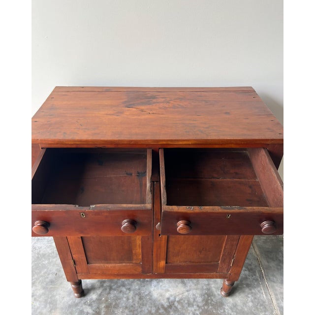 American Antique Pine Jelly Cabinet Circa Mid 19th C. For Sale In Portland, OR - Image 6 of 8