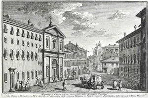 After Giuseppe Vasi, Monastro e chiesa della SS.Anunziata delle Religiose Turchine, 18th Century